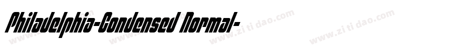 Philadelphia-Condensed Normal字体转换